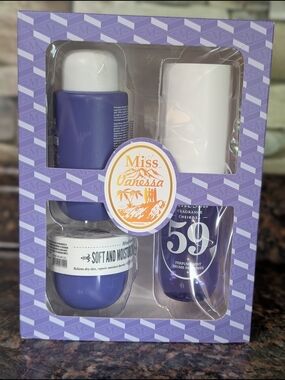 Brazilian Soft & Moisturizing Bath & Body Set By miss Vanessa - Purple